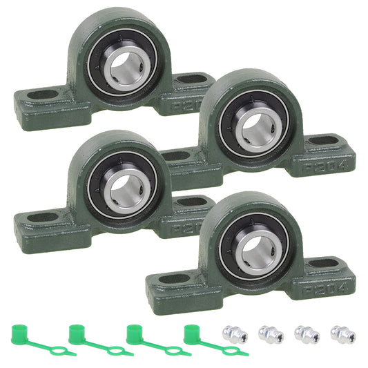 4er Set Lagerbock UCP 204 Stehlager 20mm Welle Gehäuselager