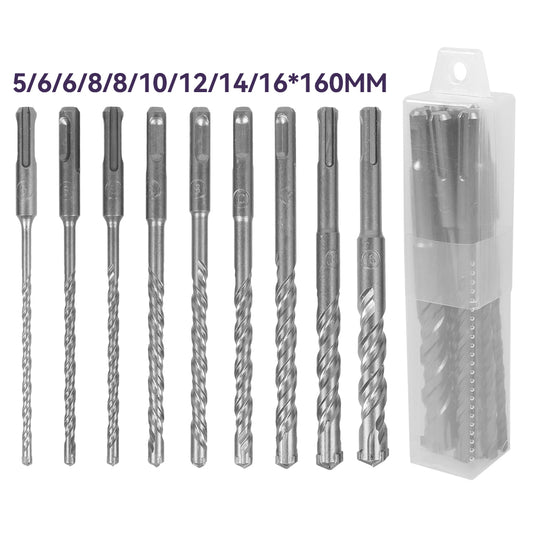 9x SDS-plus Betonbohrer Set Bohrer Steinbohrer Hammerbohrer 5-16MM