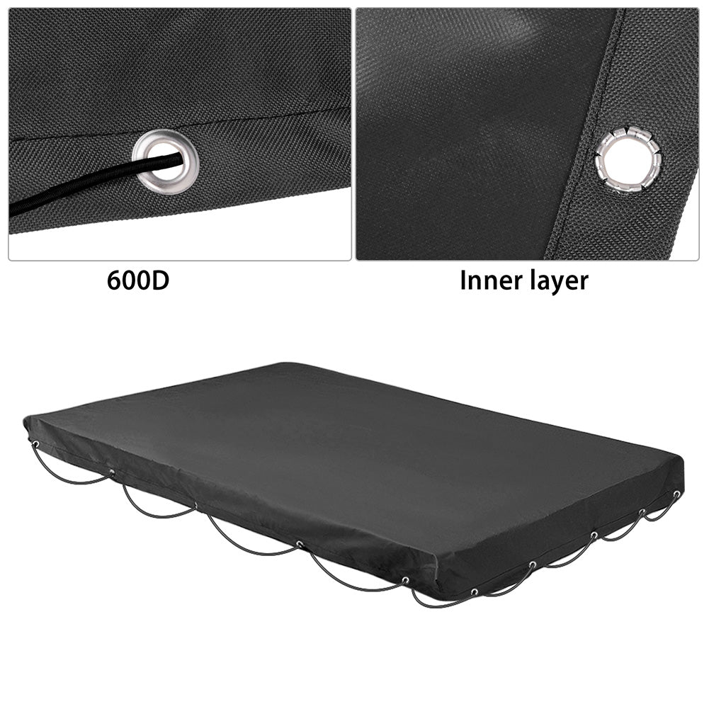 Anhängerplane Flachplane mit Gummiseil 600D für Stema PKW