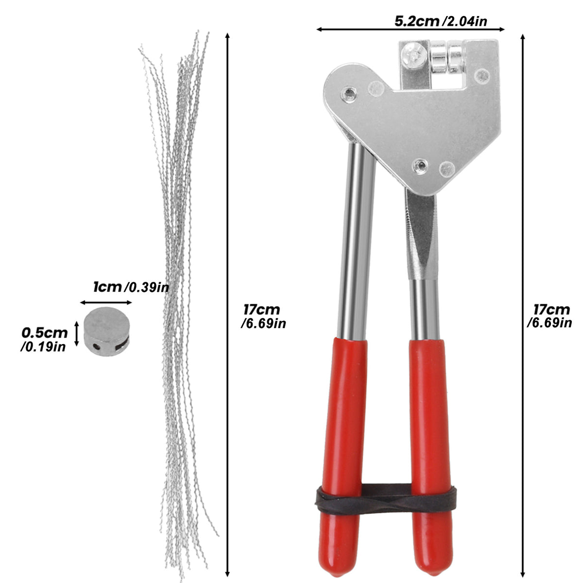 Plombenzange Bleiplombenzange Stahl + 20 Plombendrähte