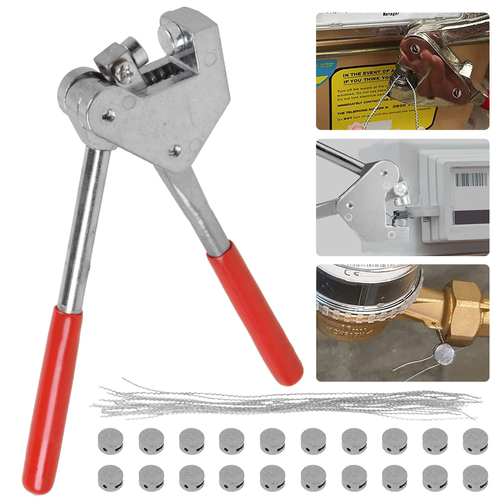 Plombenzange Bleiplombenzange Stahl + 20 Plombendrähte
