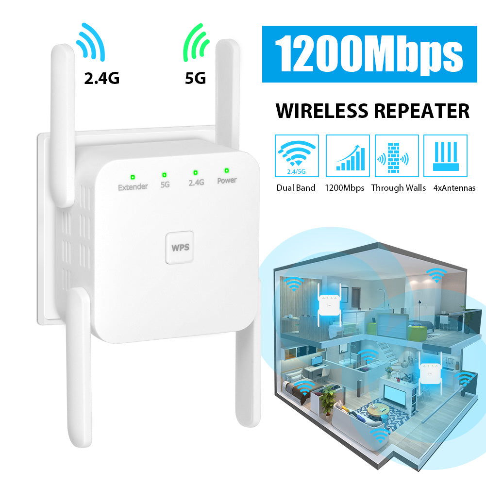 Wireless WLAN Repeater Verstärker Integrierte Steckdose