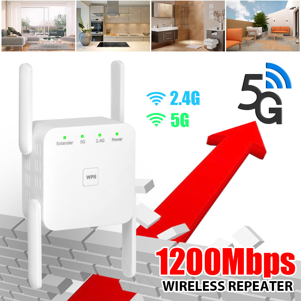 Wireless WLAN Repeater Verstärker Integrierte Steckdose