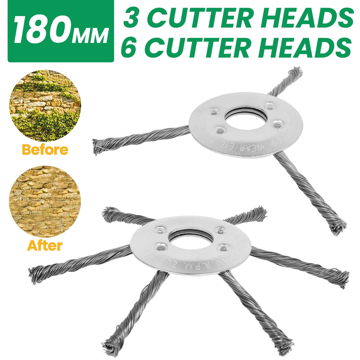 Steel Wire Trimmer Head Grass Cutter Edge Brush Blade