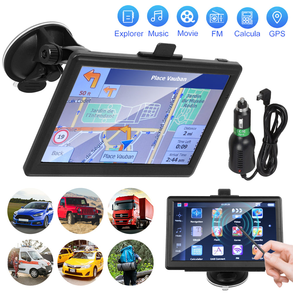 GPS Navi Navigationsgerät 8GB+256MB für Auto PKW LKW KFZ