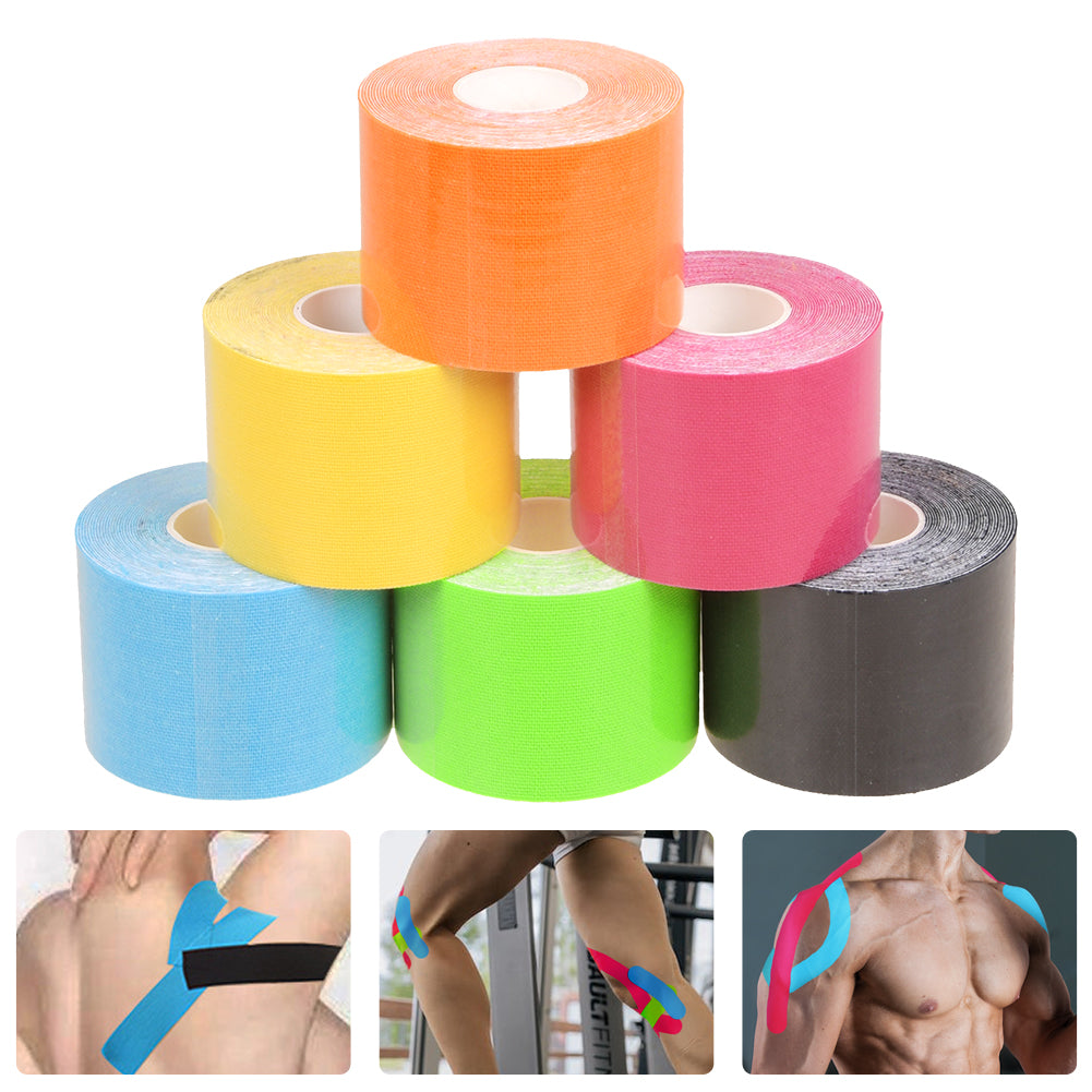 6 Rollen Elastisches Kinesiologie Tape Sport Kinesiology Physiotape Tapes