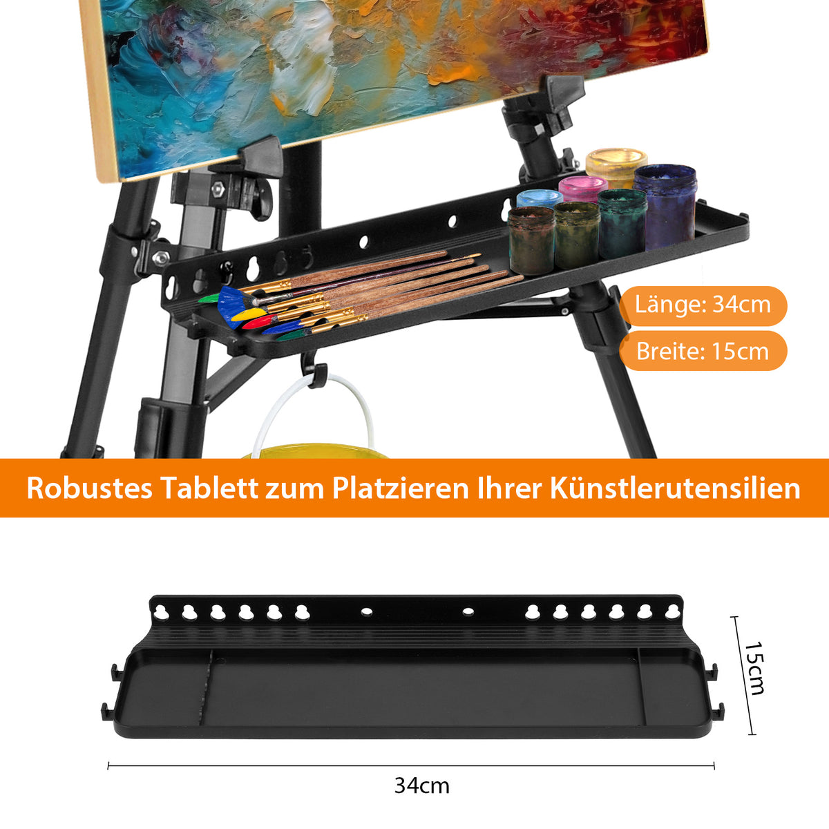Staffelei Atelierstaffelei Höhenverstellbare Aluminium Staffelei
