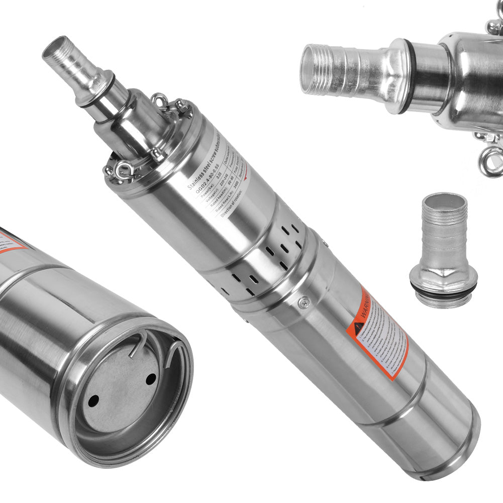 Tiefbrunnenpumpe 2400l/h 550W Ø 100mm Rohrpumpe Brunnenpumpe