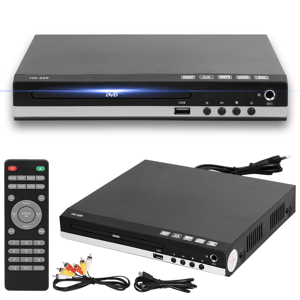 CD DVD UHD Spieler mit HDMI USB AV Anschluss Mit Fernbedienung