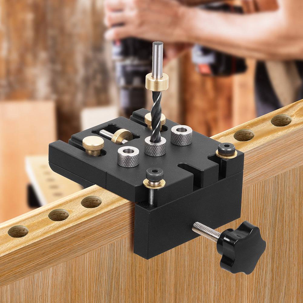 3 in 1 Holzbearbeitung Dübellehre Bohrschablone Bohrlehre