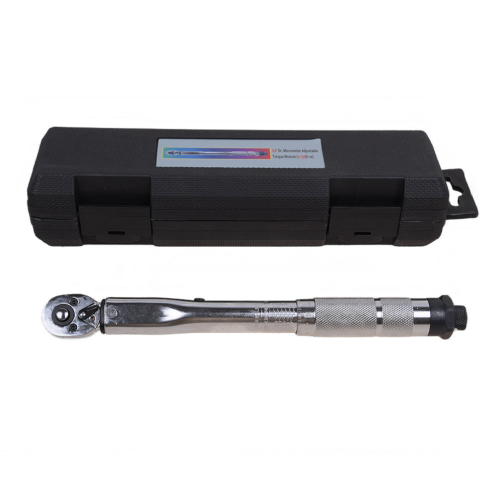 Drehmomentschlüssel 1/4" 5-25 Nm Ratsche Drehmoment Werkzeug Stecknüsse Fahrrad