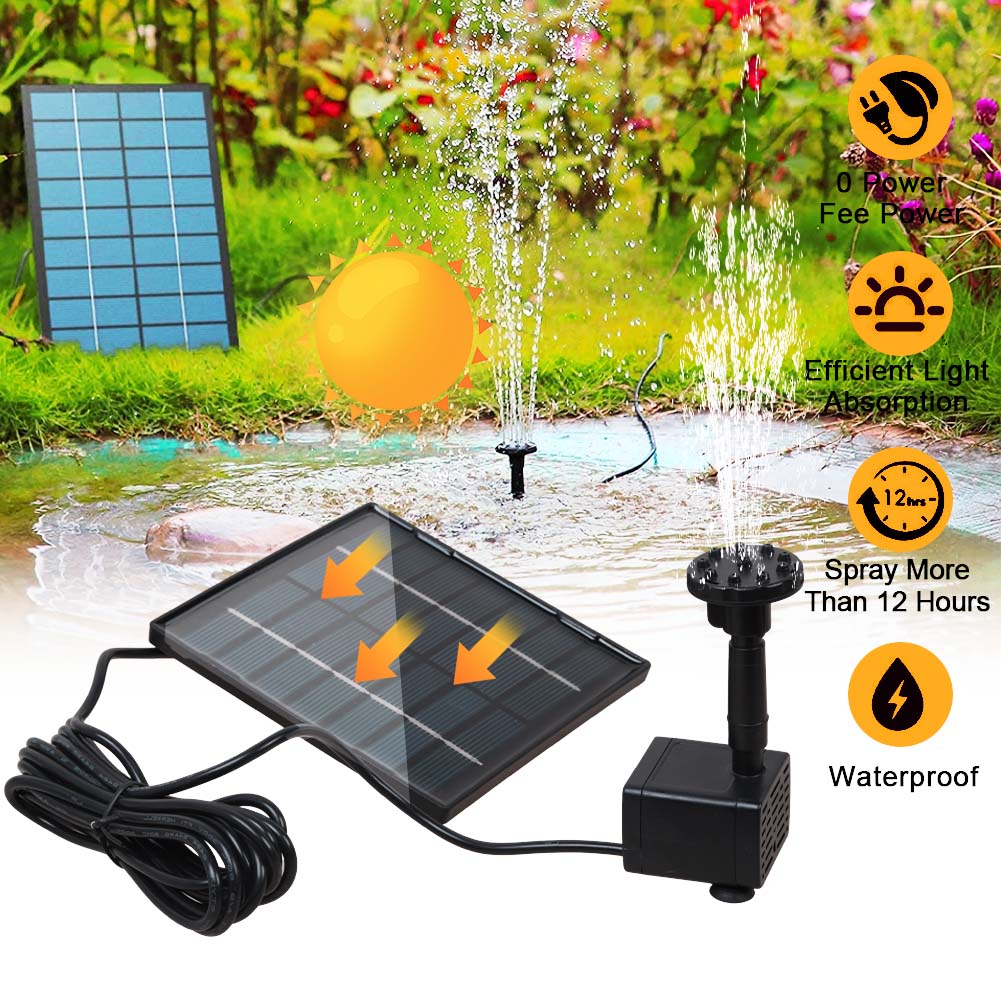 Solar Pumpe Teichpumpe Springbrunnen Gartenbrunnen