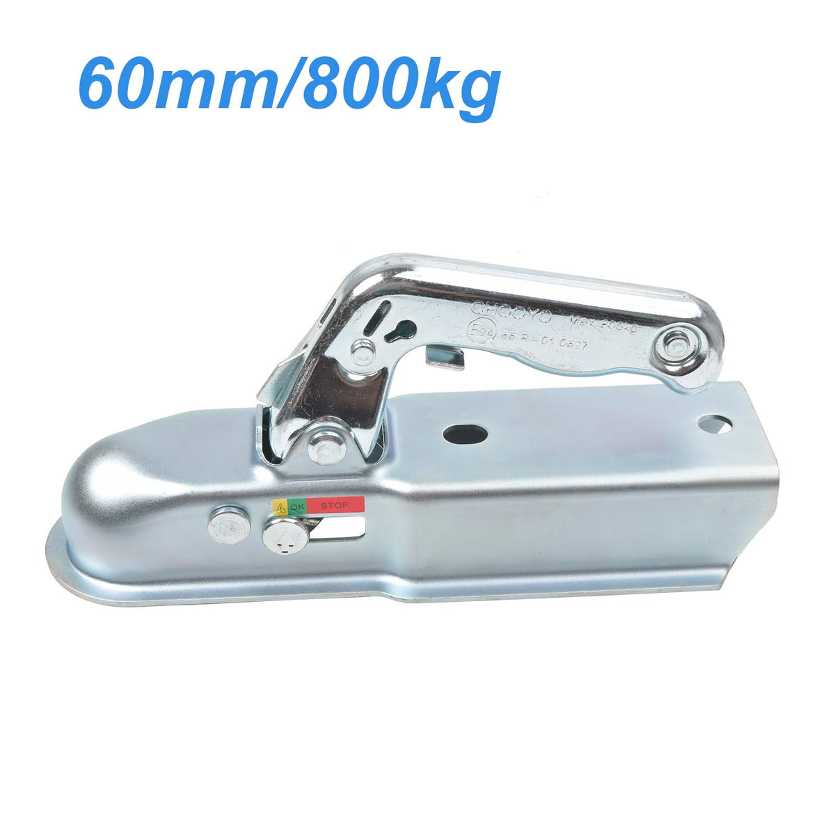 Zugmaul Kupplungsklaue Zugkugelkupplung Anhänger 800 Kg 60 mm
