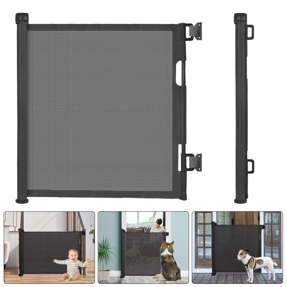 Treppenschutzrollo Absperrgitter Ausziehbar Treppe 0-180cm