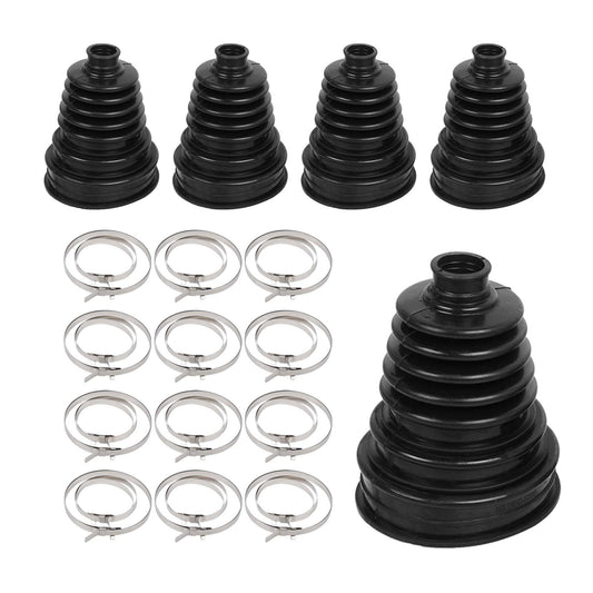 5x Faltenbalgsatz Universal Achsmanschette und 24x Klemmschelle