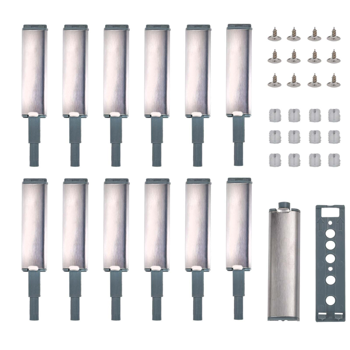 12x Türdämpfer Schublade Schrank Tür-Puffer Dämpfer Druckverschluss