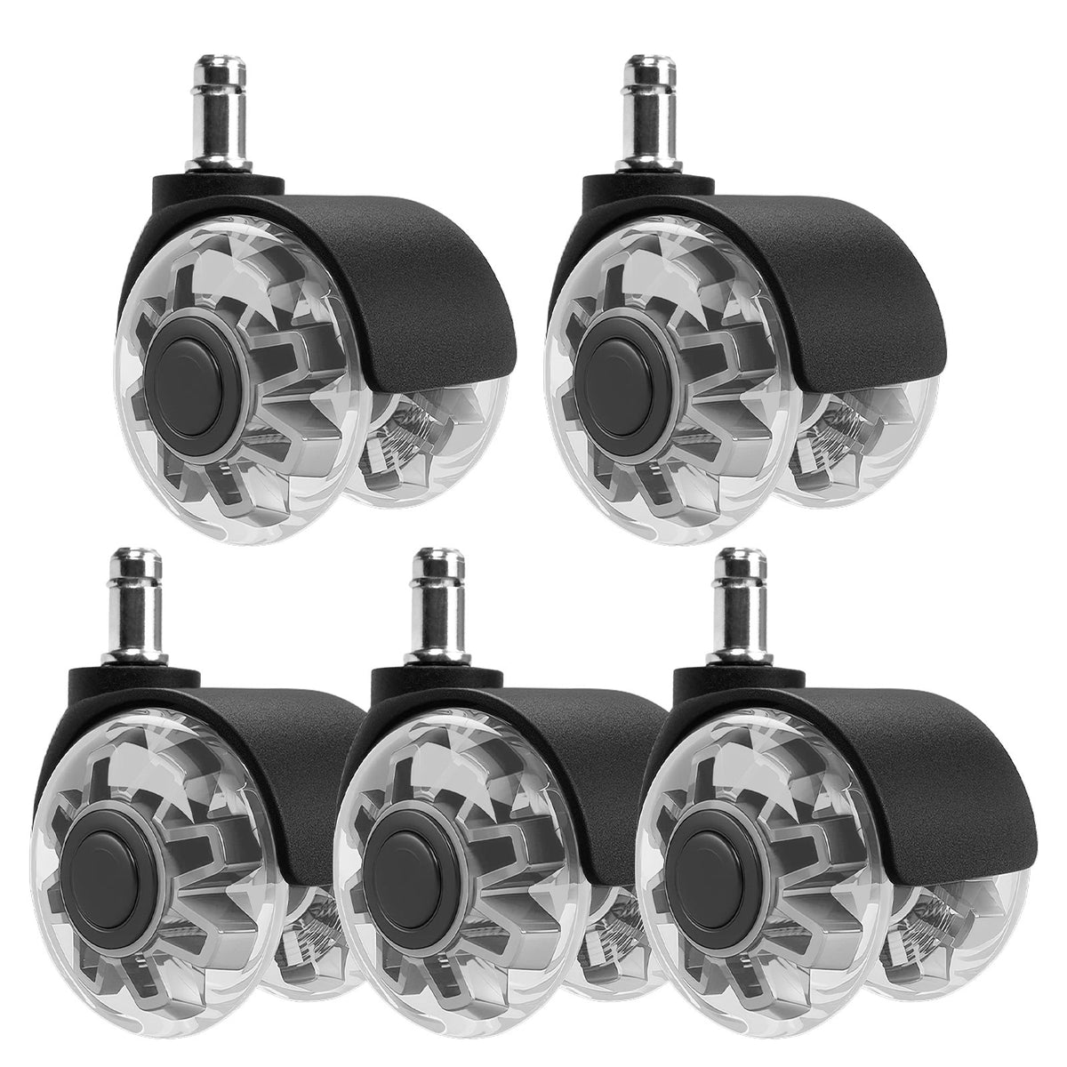 5 Stück BürostuhlRollen Hartbodenrollen 11mm x 22mm Stuhlrollen
