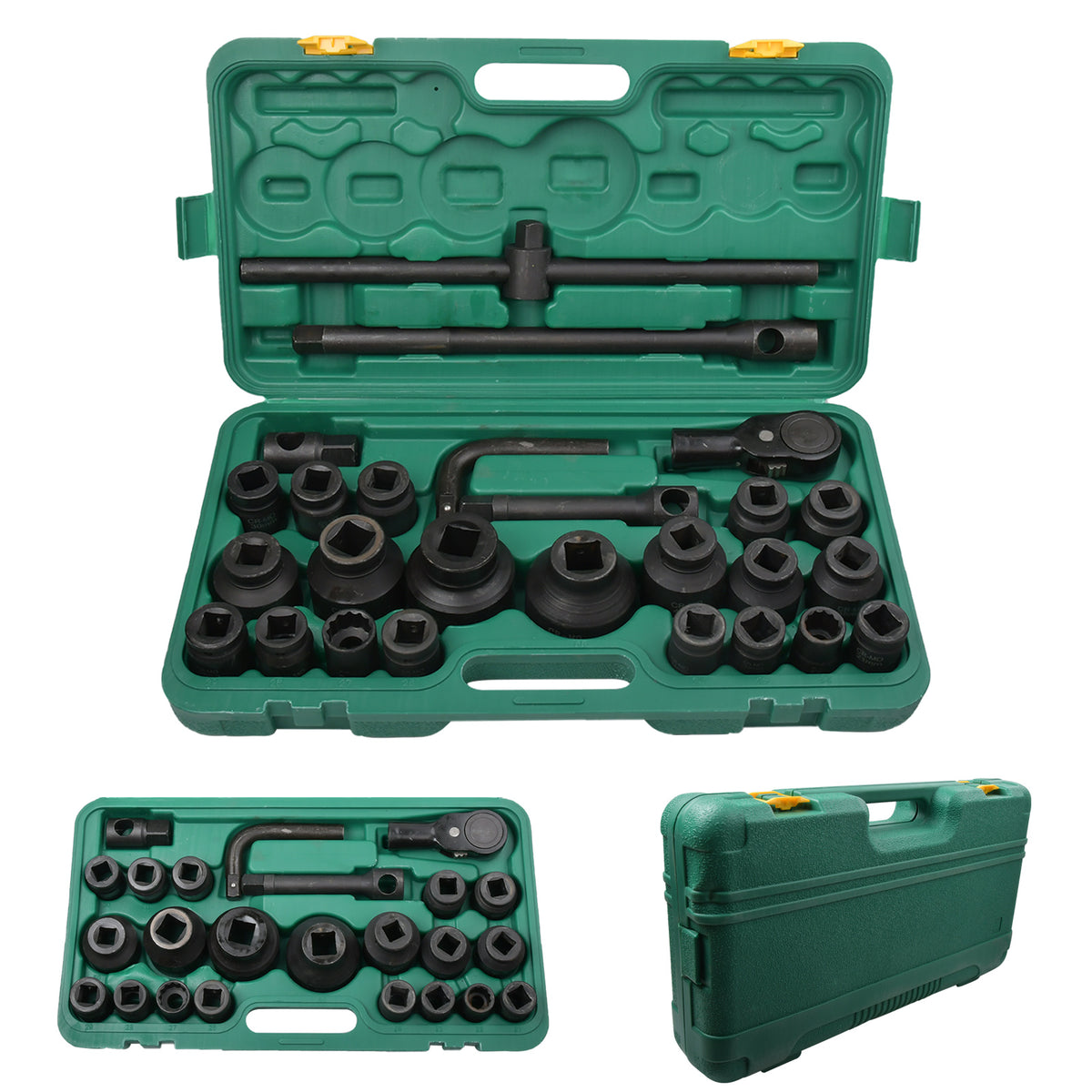 STECKSCHLÜSSELSATZ 26-TLG 3/4"&1" 21-65mm12-kant Steckschlüssel