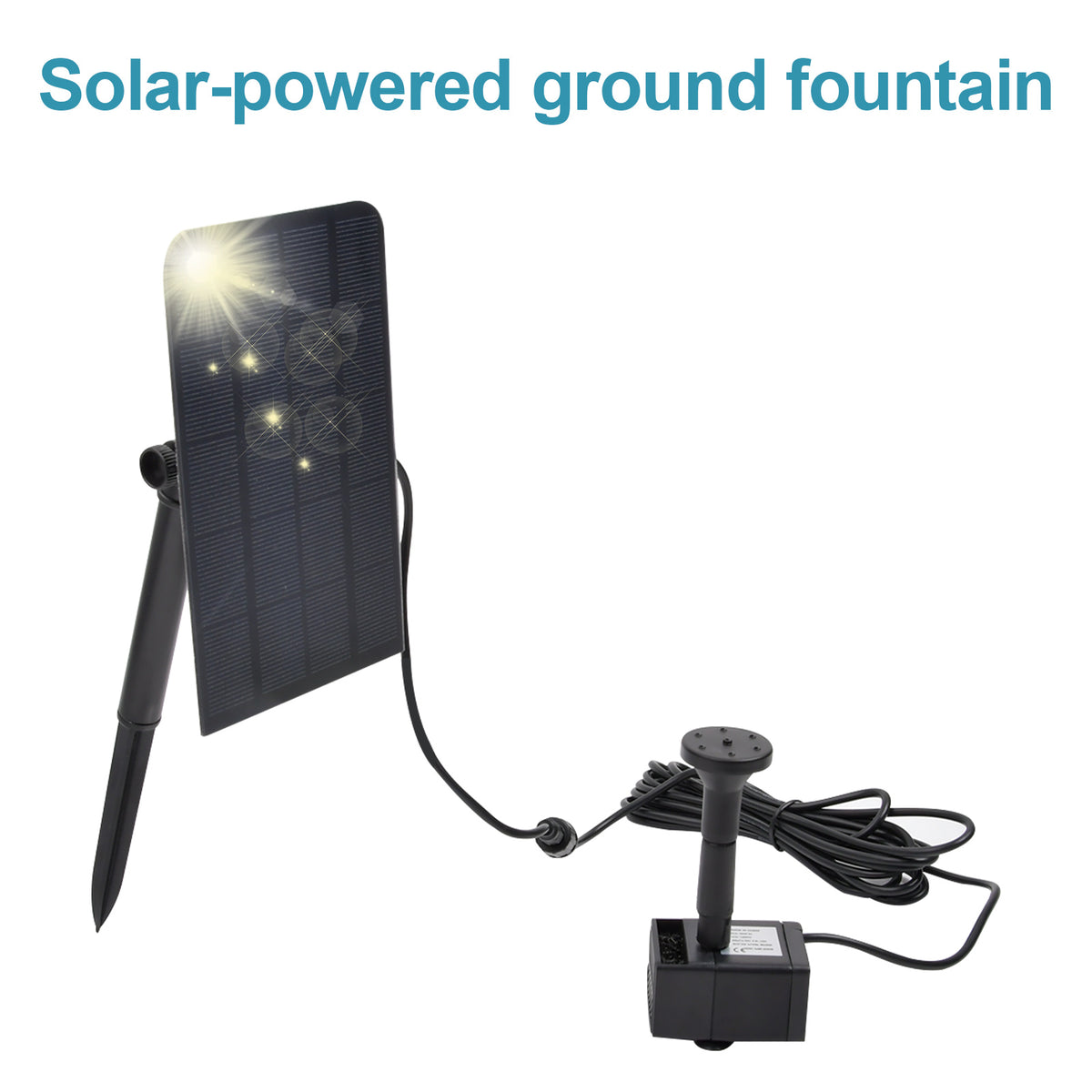 SolarPumpe Brunnen 2.5W Springbrunnen Pumpenset Garten