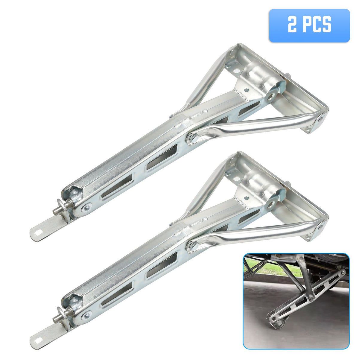 2x Wohnwagen Stütze = 1200 kg Universal Kurbelstütze Ausdrehstütze