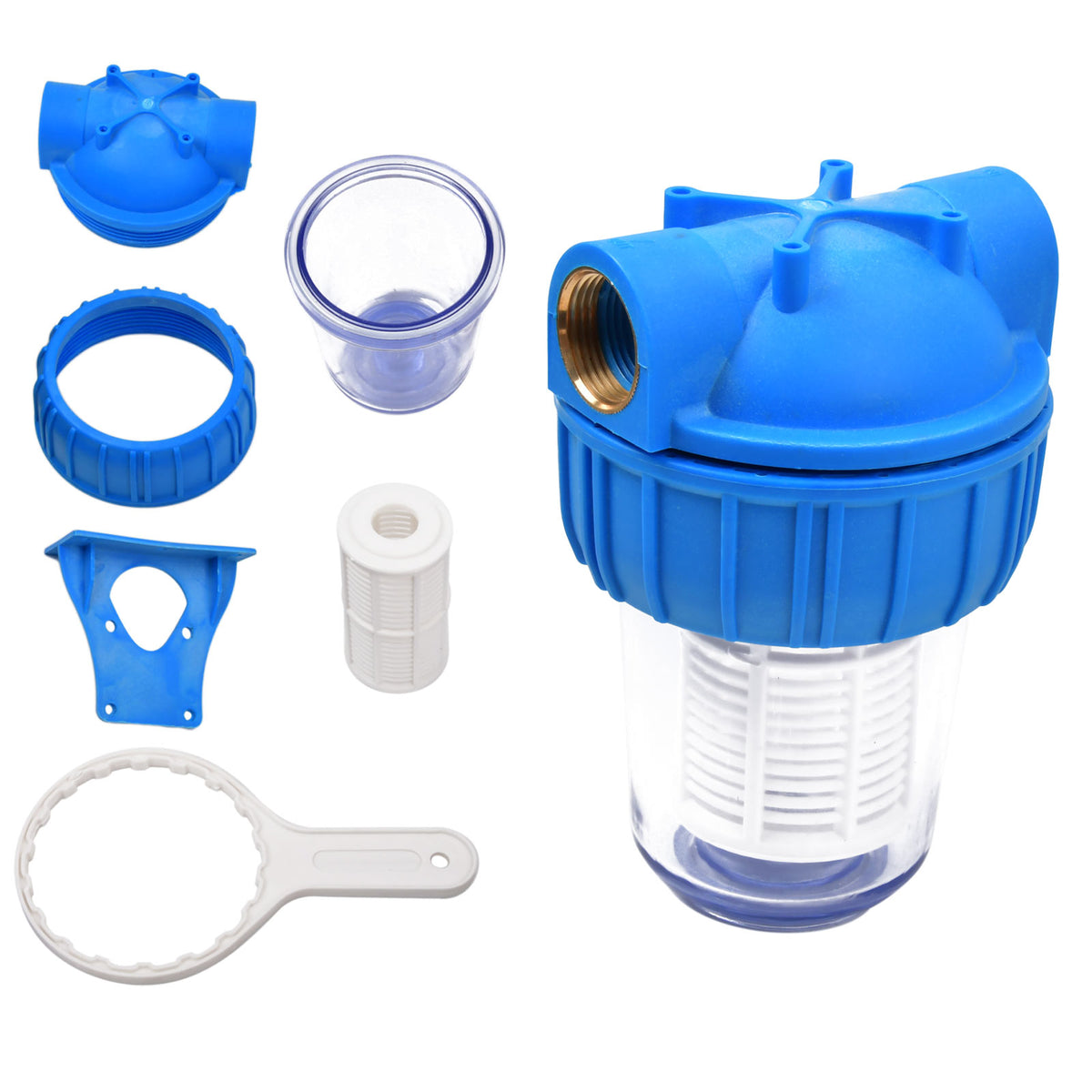 Wasserfilter 5 Zoll Pumpenvorfilter Einsätze Filtertassenschlüssel