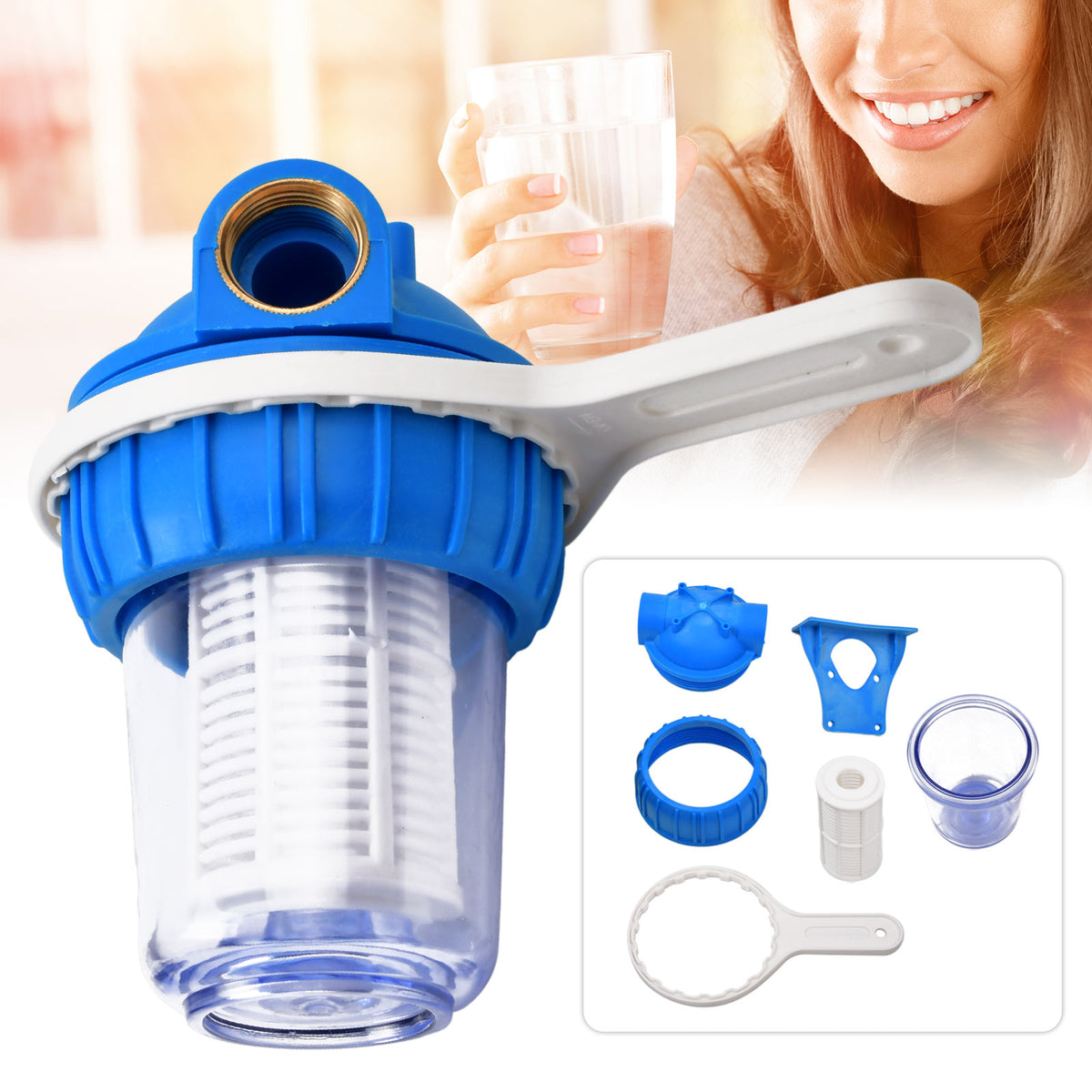 Wasserfilter 5 Zoll Pumpenvorfilter Einsätze Filtertassenschlüssel