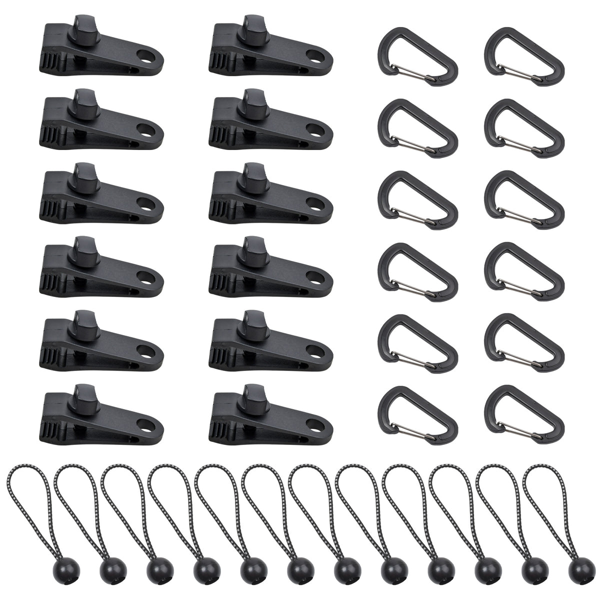 36x Planenhalter Planen Befestigung Klemme Clips Spanner