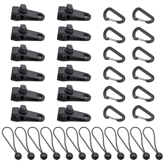 36x Planenhalter Planen Befestigung Klemme Clips Spanner