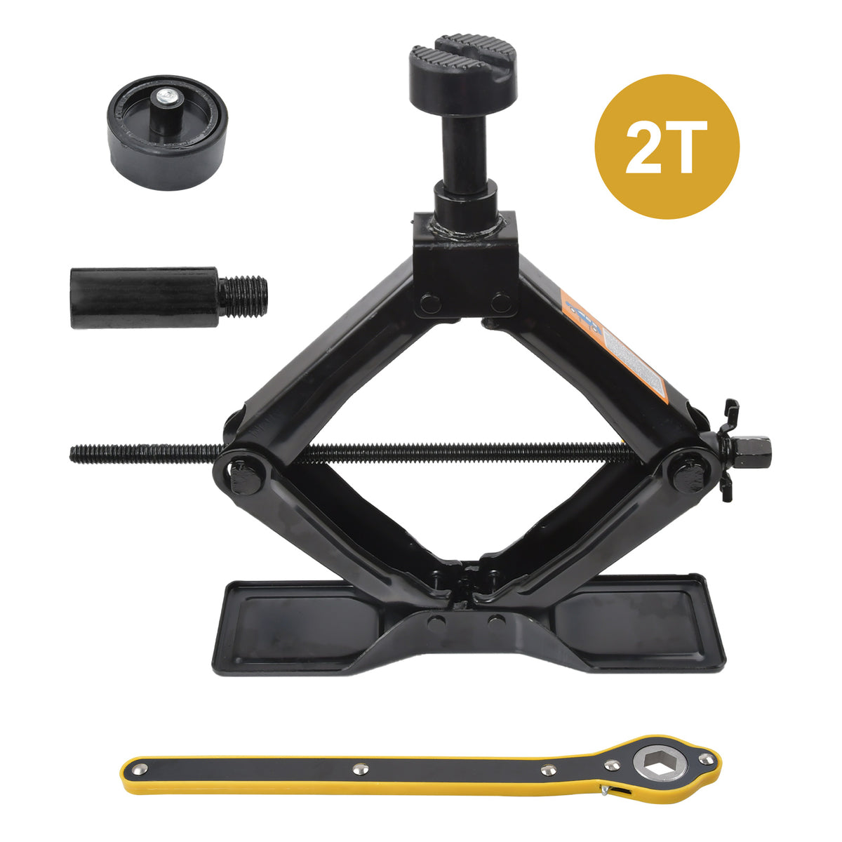 Scherenwagenheber 2T, 130-435 mm, Car Jack Kit mit Ratsche