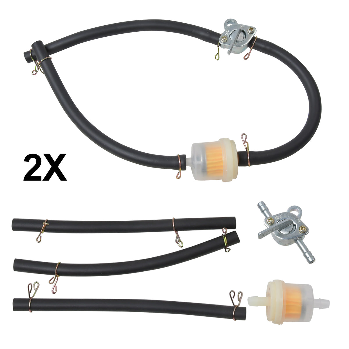 Benzinfilter mit Schlauch Kraftstoffhahn Filter Fuel Line Snap