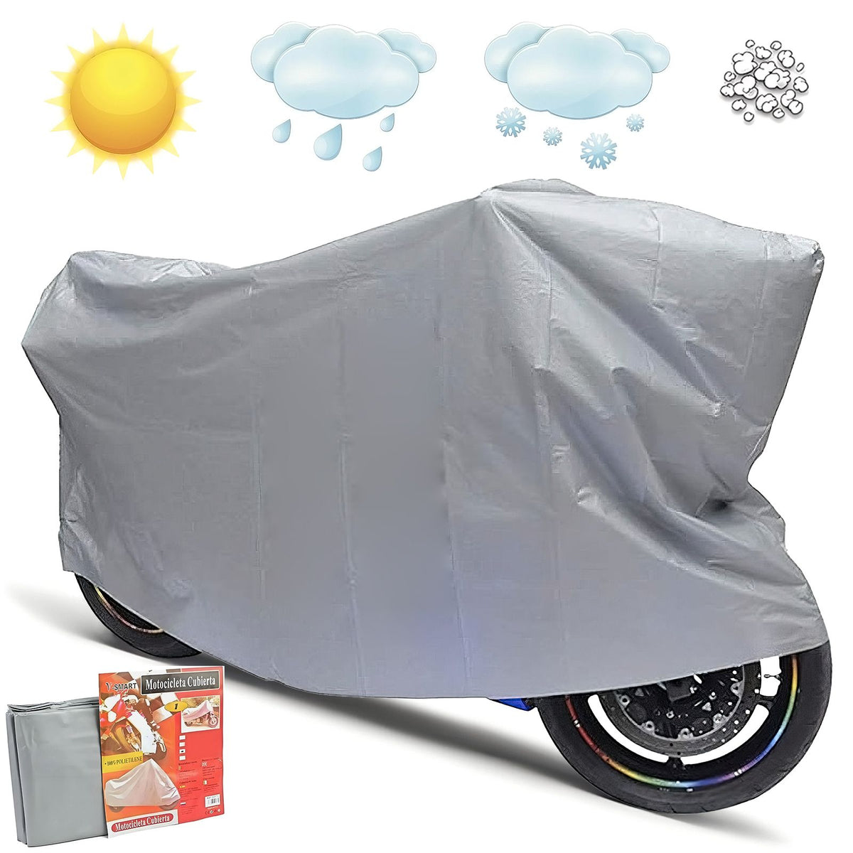 Wasserdicht Motorrad Abdeckung Motorradgarage Motorradplane Abdeckplane