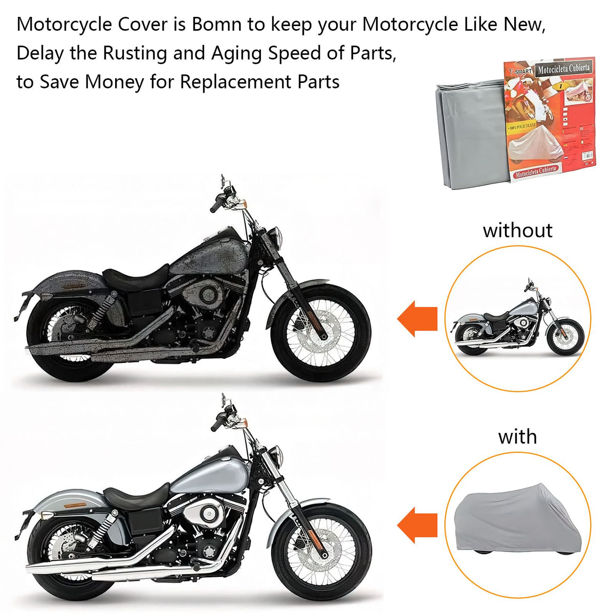 Wasserdicht Motorrad Abdeckung Motorradgarage Motorradplane Abdeckplane