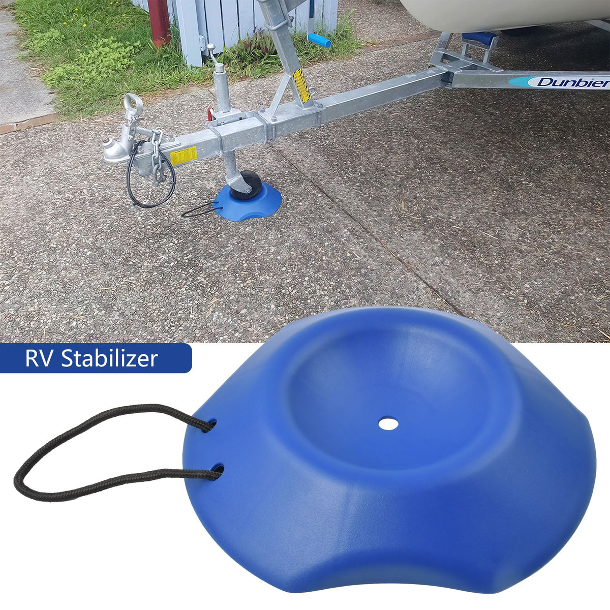 Unterlegkeil für Anhängerstützrad bis Ø260mm Rollschutz PKW-Anhänger