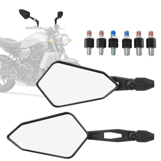 1 Paar Motorrad Spiegel universal M8 M10 für Roller Mofa Motorrad Quad