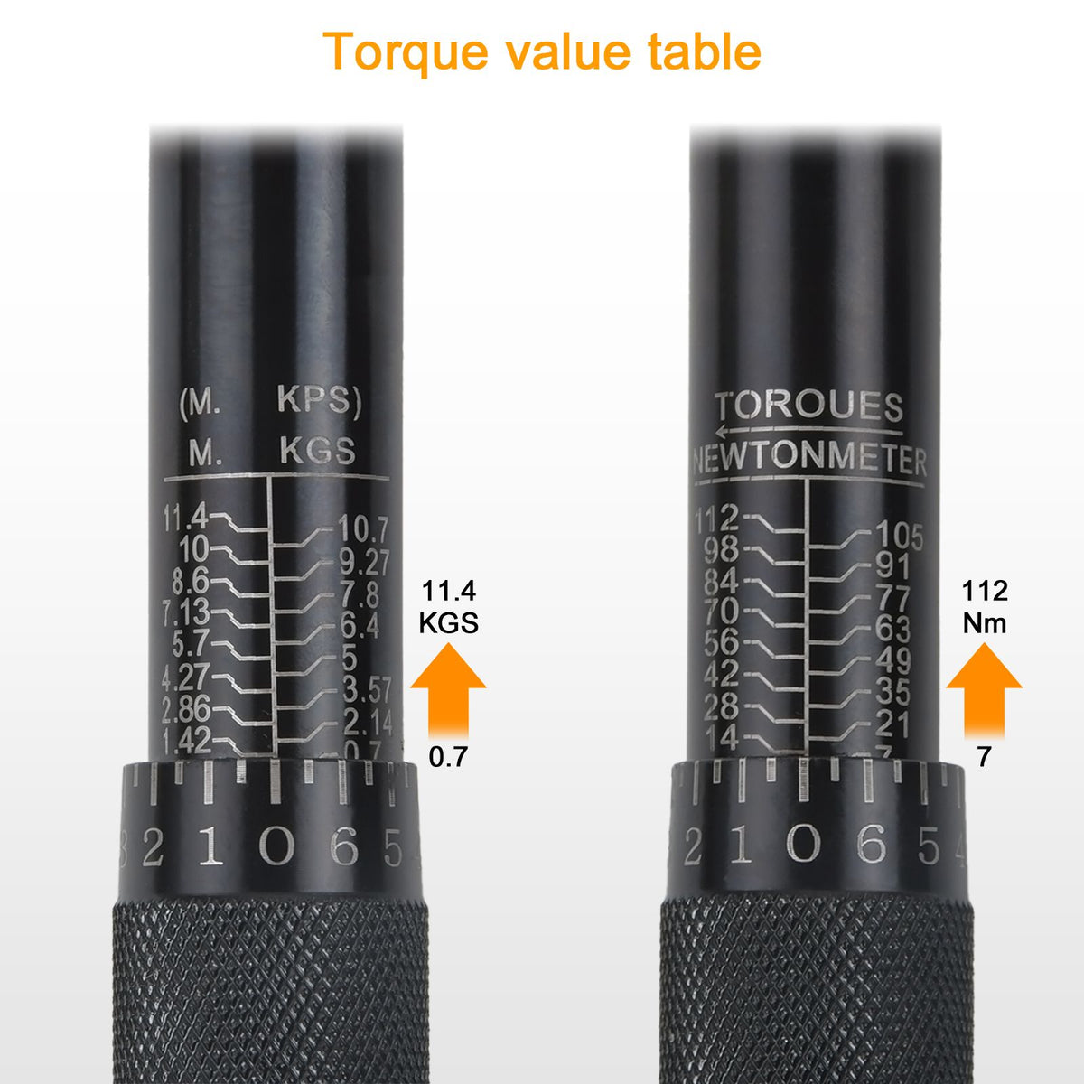 Drehmomentschlüssel 3/8" 7-112 Nm Teleskopratsche Umschaltknarre