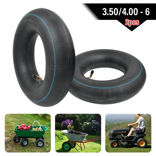 2 Stück Schlauch für Schubkarrenrad 3.50-6/4.00-6/4.10-6