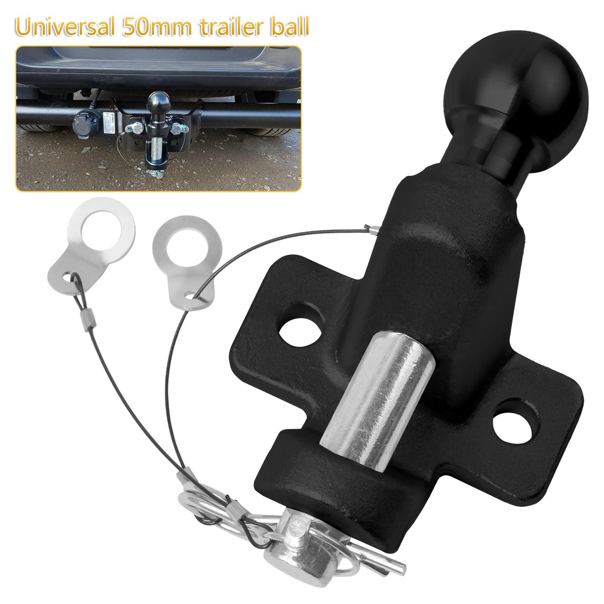 3,5t Anhänger Traktor Anhängerkupplung Kugelkopf 50mm Kombikupplung