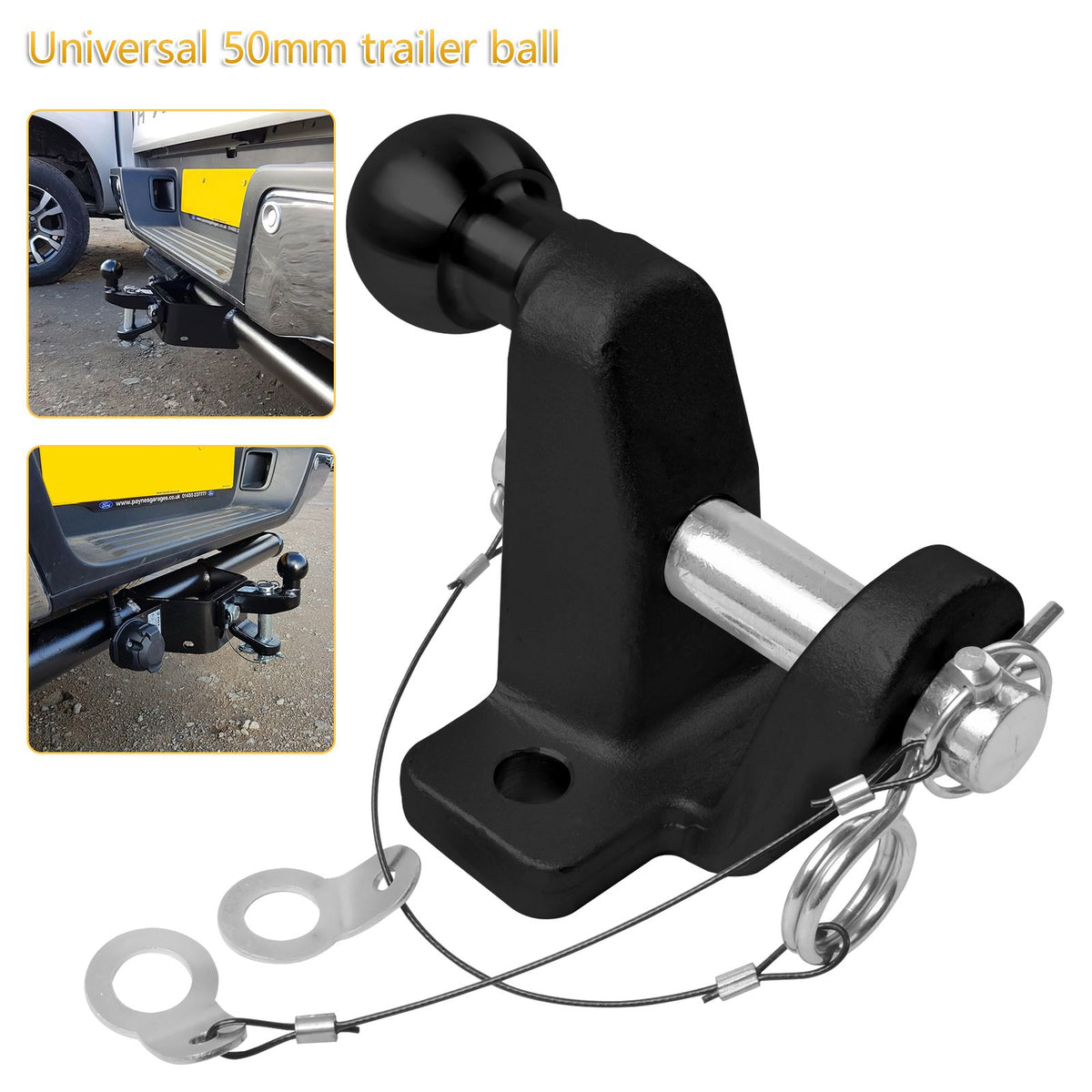 3,5t Anhänger Traktor Anhängerkupplung Kugelkopf 50mm Kombikupplung