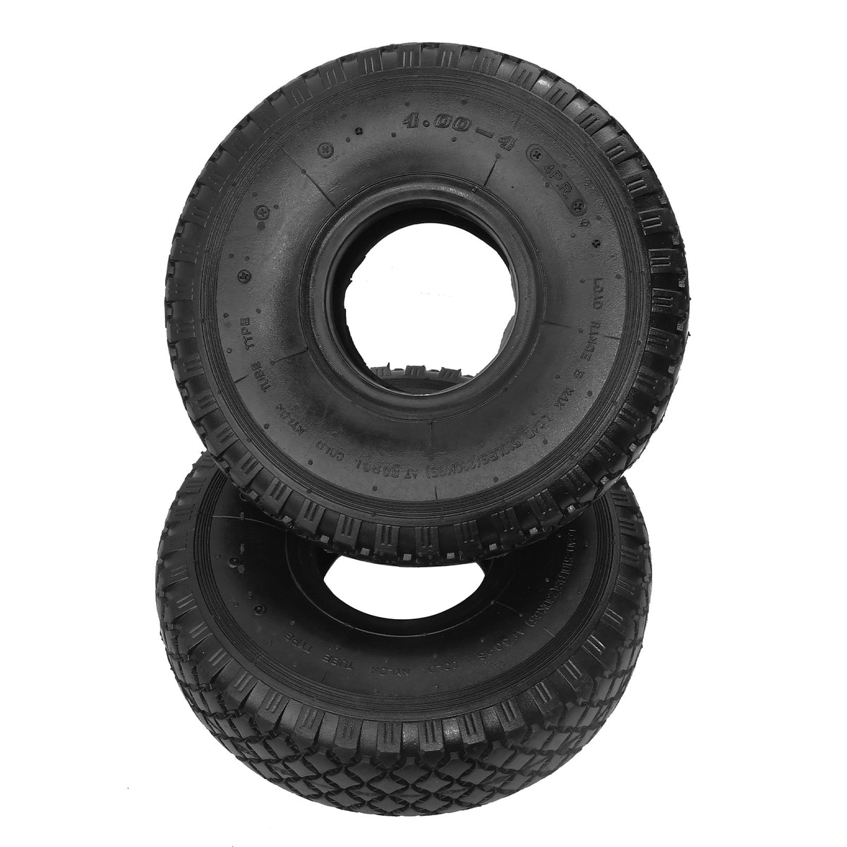 2xReifenmantel 11x4.00-4 4pr Rasentraktor
