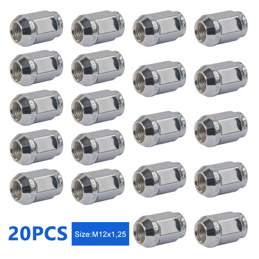 20 Stück Radmuttern Kegelbund Kegel Stahl M12x1,25 Lochkreis