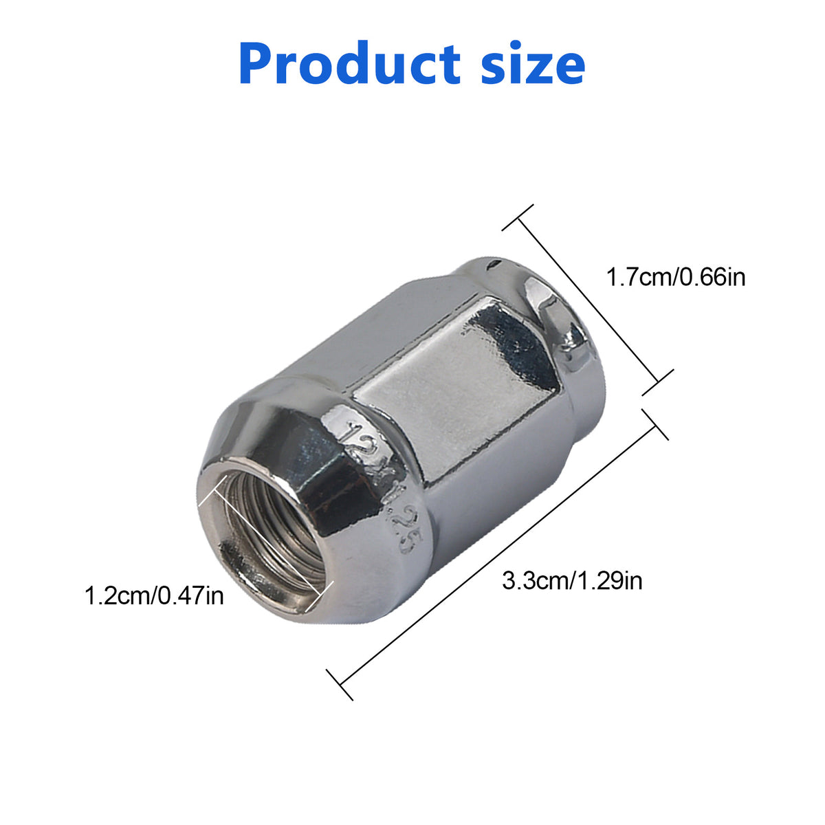 20 Stück Radmuttern Kegelbund Kegel Stahl M12x1,25 Lochkreis