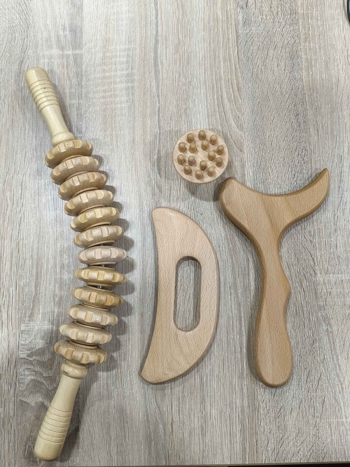 Holztherapie Massage Set, Anti Cellulite Roller Maderoterapia-Set
