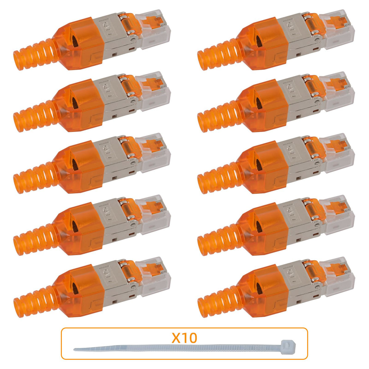 10x Netzwerkstecker CAT 7 Werkzeuglos RJ45 Netzwerk
