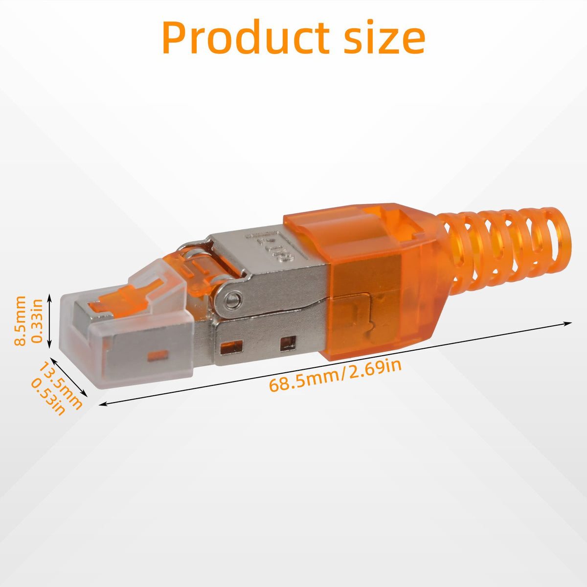 10x Netzwerkstecker CAT 7 Werkzeuglos RJ45 Netzwerk