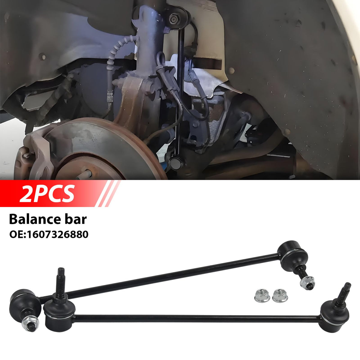 2Tlg Koppelstange vorne für Citroen C3 Picasso Peugeot