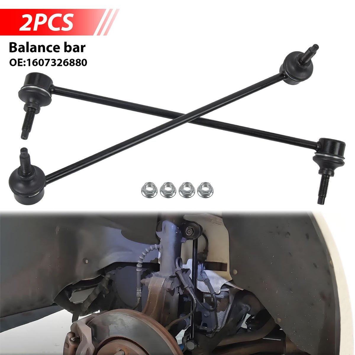 2Tlg Koppelstange vorne für Citroen C3 Picasso Peugeot