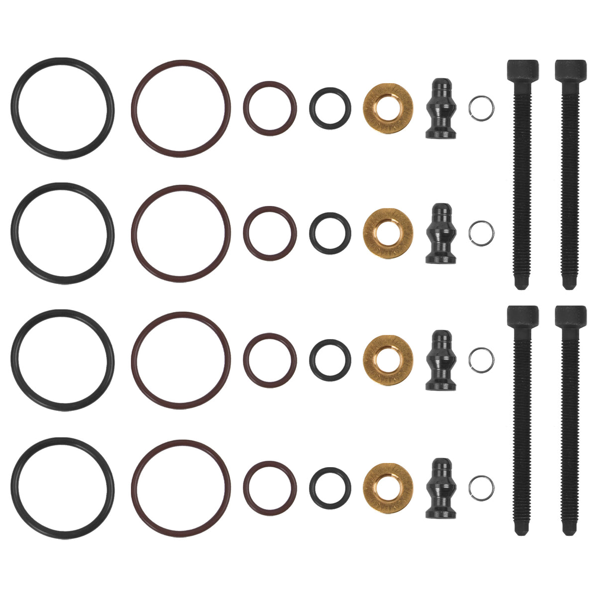 4x PUMPE-DÜSE-DICHTSATZ & DEHNSCHRAUBEN für VW AUDI 1.9 2.0 TDI