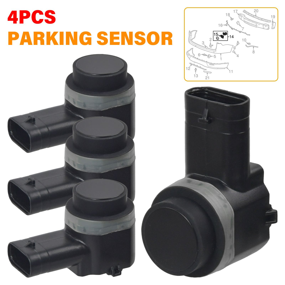 4PCS PDC Parksensor Sensor Einparkhilfe für Audi VW
