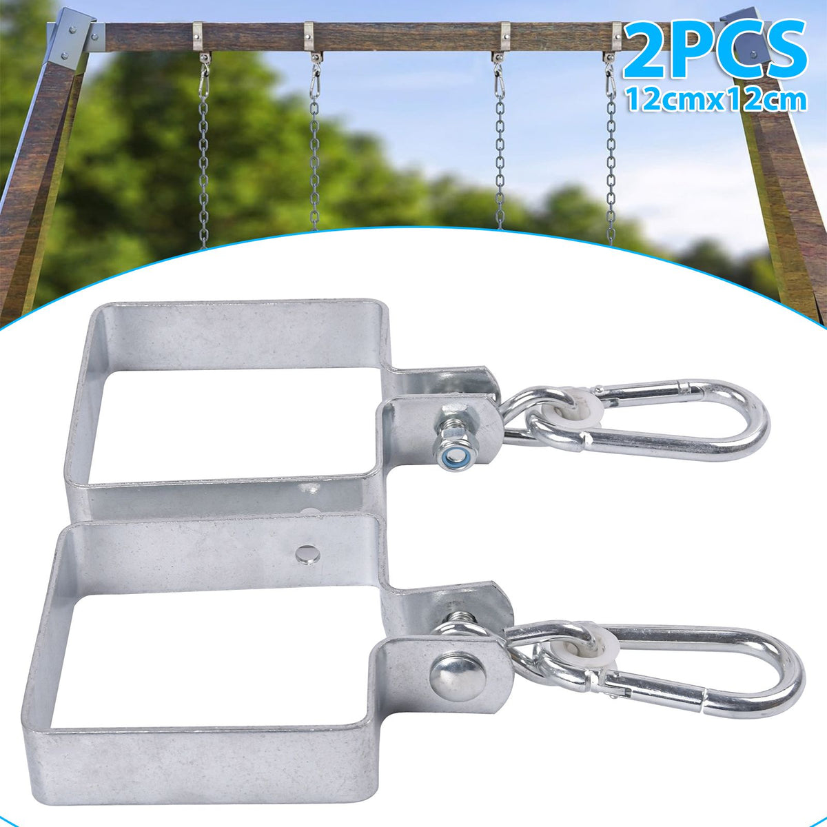 SWING HOOKS HANGERS (PAIR) galvanised steel
