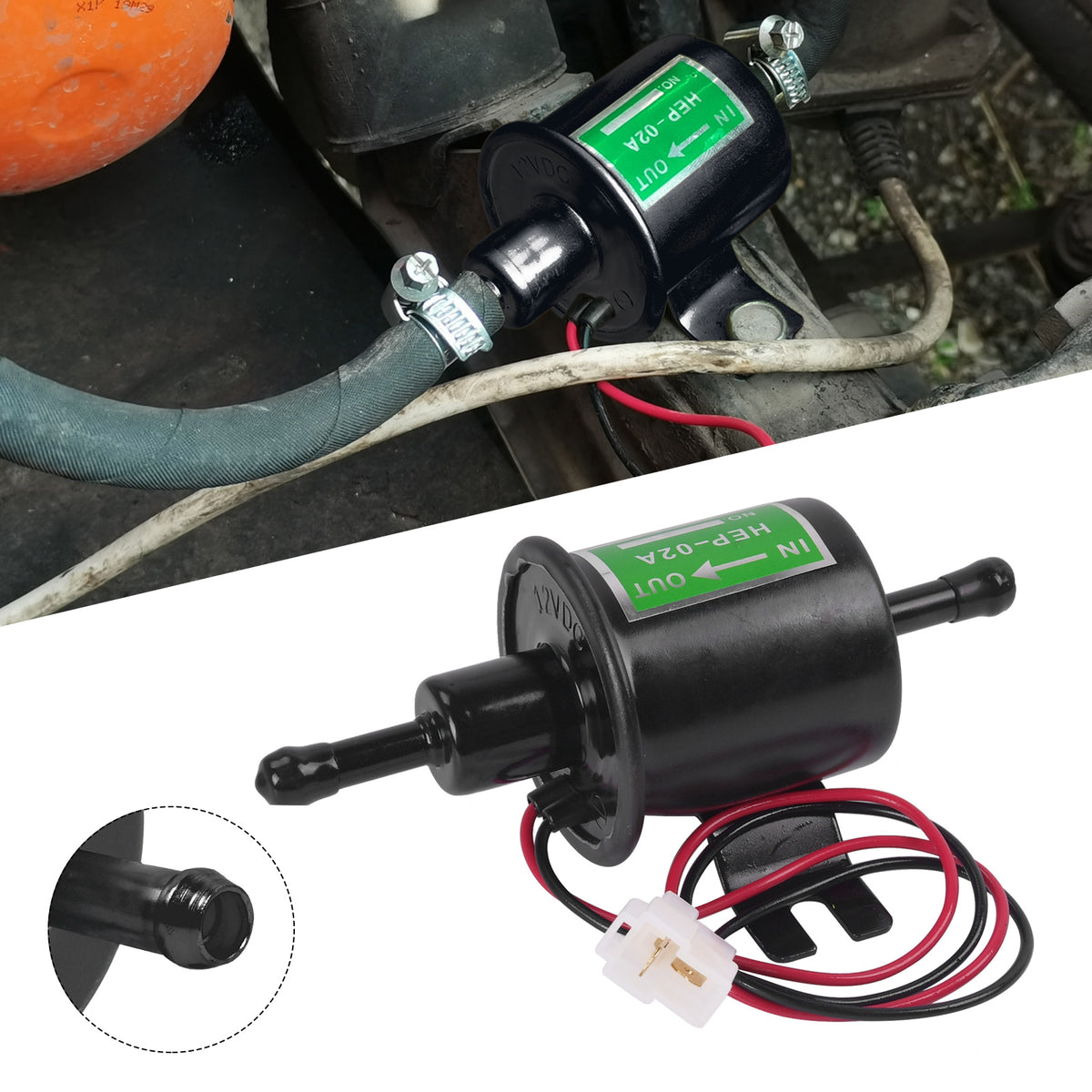 12V HEP-02A Universal Kraftstoffpumpe